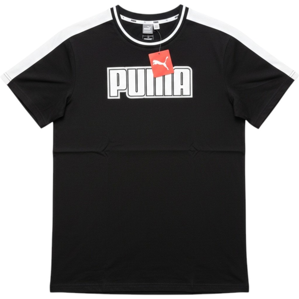 NWT Puma Rebel Reload T-Shirt Dress Black Colorblock Athletic Mini Size Large